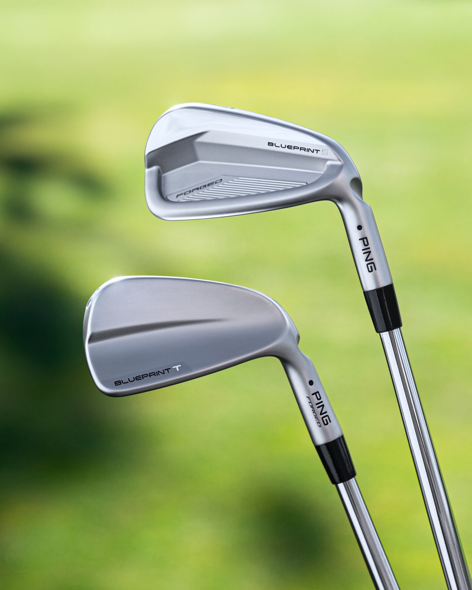 Two new forged irons engineered and custom built for precision and control. And they’ve both already won on Tour. Introducing the new #Blueprint S and Blueprint T models — Available for fittings and pre-order at authorized PING golf shops now.

Blueprint S: