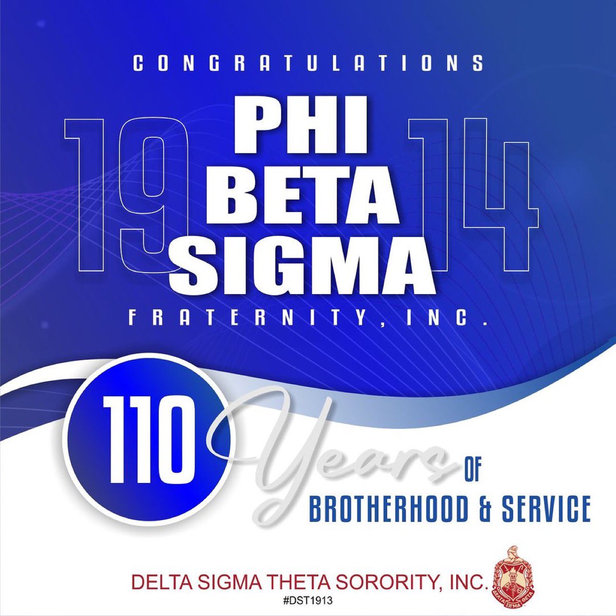 eslacdst's tweet photo. Repost from @dstinc1913
•
Congratulations to the phenomenal men of Phi Beta Sigma Fraternity, Incorporated on 110 years of Culture For Service and Service For Humanity!

@pbs_1914 #Sigma110 #pbs1914 https://t.co/3RiYL0XSDf