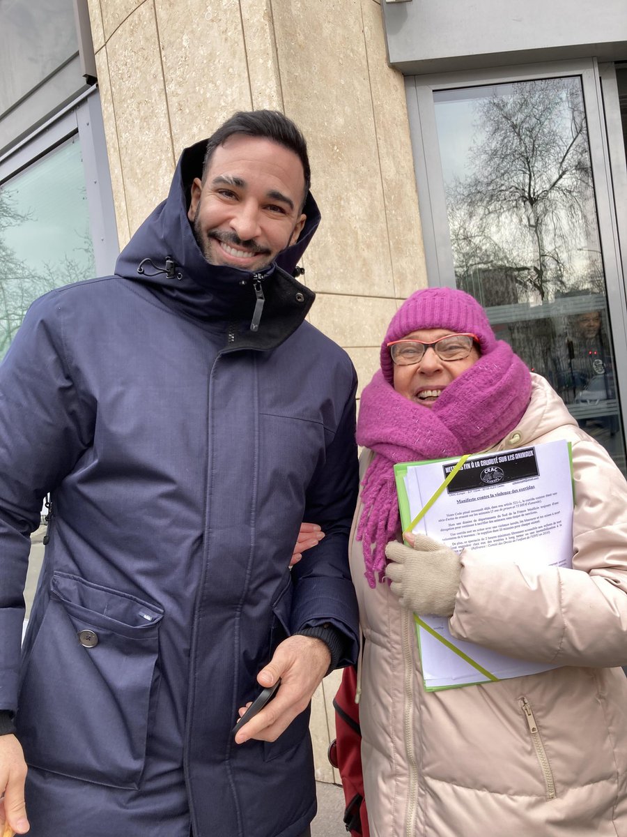 MERCI À  ADIL RAMI,FOOTBALLEUR  ,QUI VIENT DE SIGNER LE MANIFESTE CONTRE LA CORRIDA 😍 RESPECT MONSIEUR 😍
CORRIDA ABOLITION 👊
<a href="/CaronAymericoff/">Aymeric Caron</a> 
<a href="/PoncetRaymonde/">Raymonde Poncet Monge 🇵🇸 🇺🇦</a> 
<a href="/BeziersColbac/">COLBAC Anti Corrida Béziers</a> 
<a href="/CRAC_Europe/">CRAC Europe</a> 
<a href="/stopcorridaFR/">Stop Corrida</a>