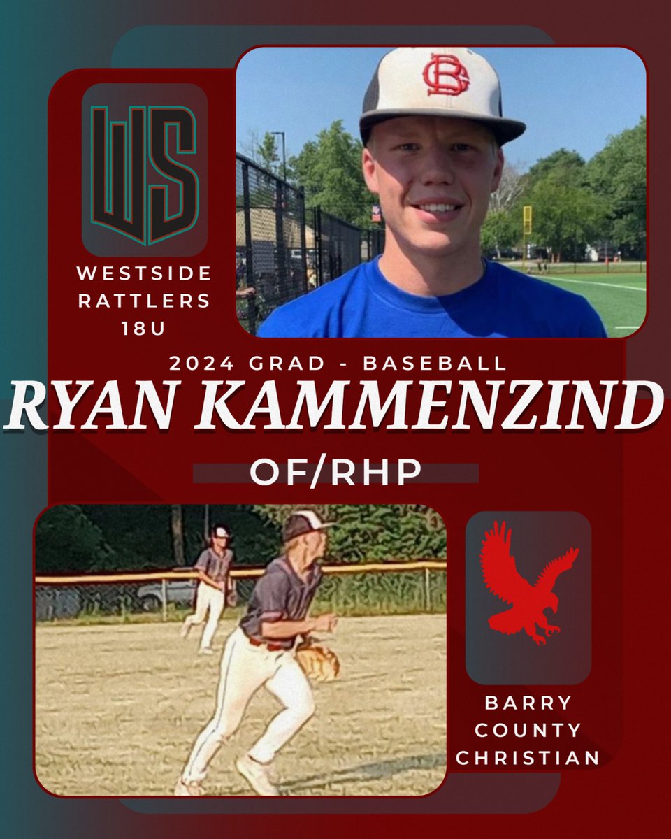 Senior Spotlight- OF/RHP Ryan Kammenzind (<a href="/Noflyzone27x/">Ryan Kammenzind</a>) 24' Barry County Christian (WSR18u)

Check FieldLevel- fieldlevel.com/app/profile/ry…

<a href="/baseball_grcc/">Grand Rapids Community College Baseball</a> <a href="/KVCC_Baseball/">KVCC Baseball</a> <a href="/RedHawksBaseba1/">Red Hawks Baseball</a> <a href="/MottCCBaseball/">Mott CC Baseball</a> <a href="/DeltaCollegeBA/">Delta College Baseball</a> <a href="/Mid_Baseball/">Mid Michigan College Baseball</a> <a href="/Olivet_baseball/">OC Comets Baseball</a> <a href="/AlmaScotsBSB/">Alma College Baseball</a> <a href="/BritonsBaseball/">Albion Baseball</a>