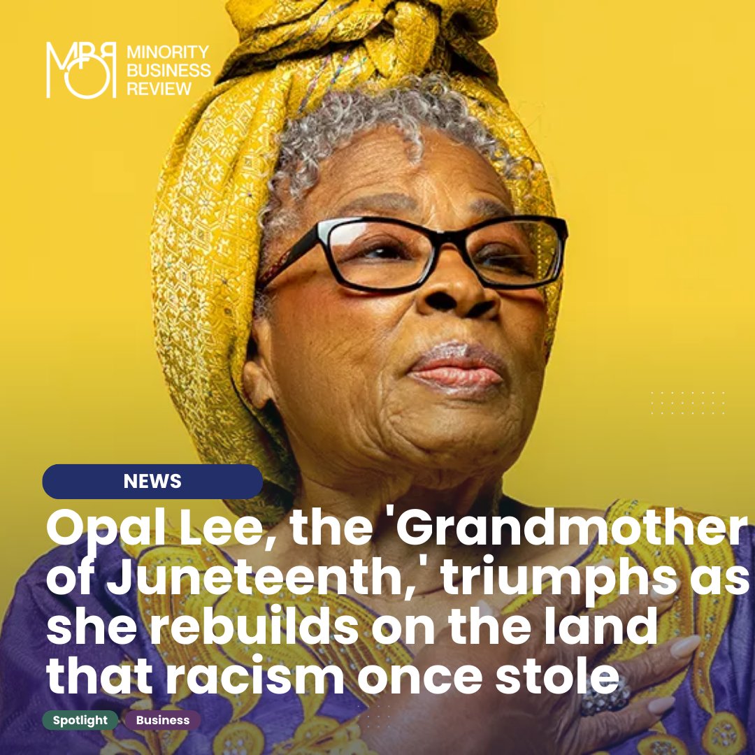 Opal Lee's story is one of strength and triumph. Forced from her home by a racist mob 85 years ago, now she's rebuilding on the same land. 🏡 Explore how a nonprofit is turning history into hope! #diversethoughts #MBRmag #business #MinorityViews #leadership #diversity #inclusion