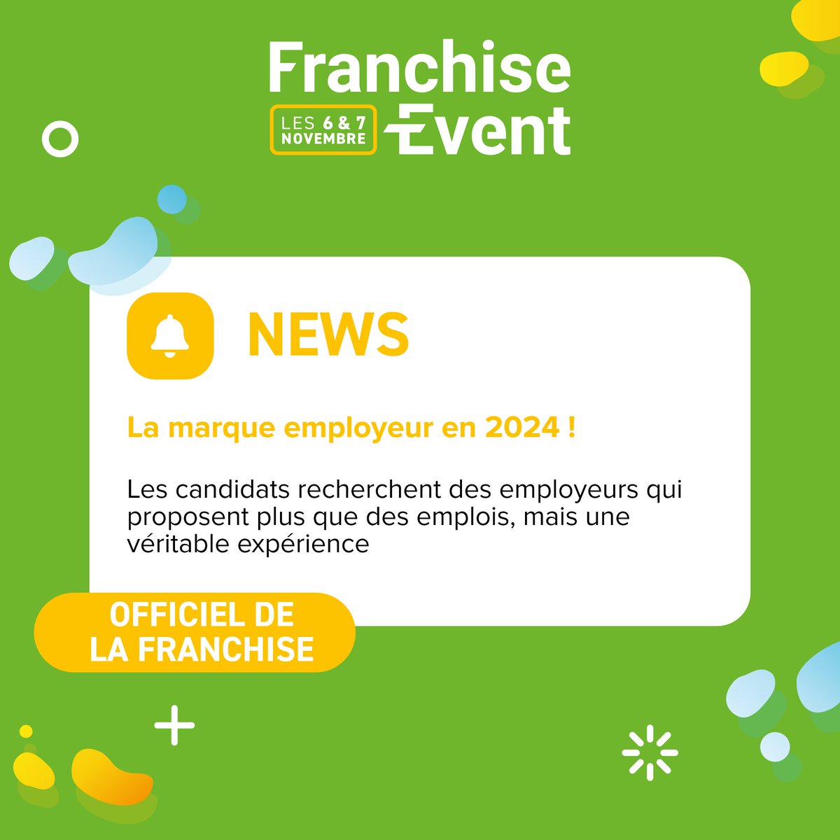 🌟 En 2024, la marque employeur sera plus importante ! Les candidats recherchent des employeurs qui proposent 𝘂𝗻𝗲 𝘃𝗲́𝗿𝗶𝘁𝗮𝗯𝗹𝗲 𝗲𝘅𝗽𝗲́𝗿𝗶𝗲𝗻𝗰𝗲. 💼

Lisez l'article complet : officieldelafranchise.fr/marque-employe…

#MarqueEmployeur #Recrutement #RH