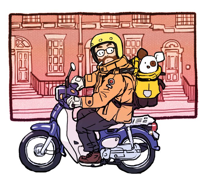 「brown footwear motorcycle」 illustration images(Latest)