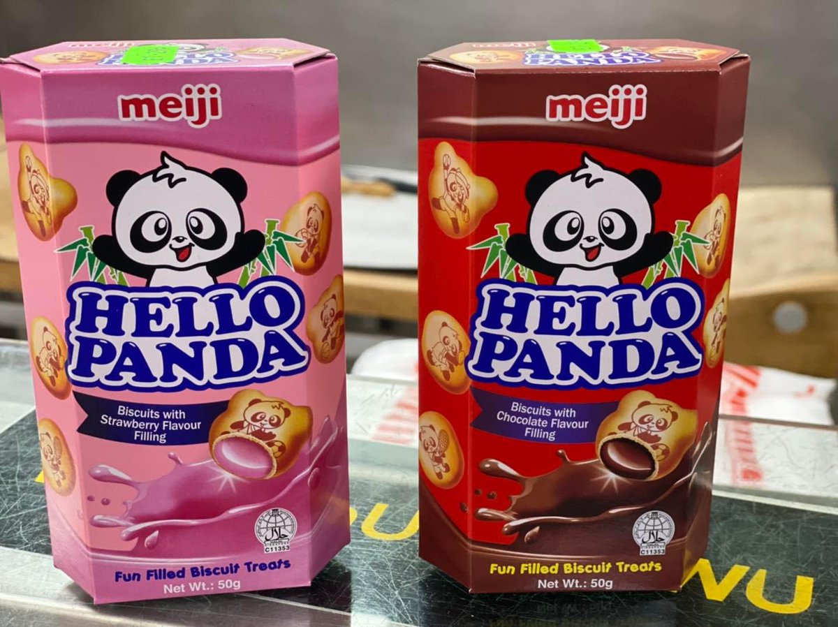 KMFoodStoreLtd's tweet photo. We are now selling Meiji Hello Panda. Fun filled biscuit treats from Singapore. 

#HelloPanda #Meiji #Biscuits #Treats #Singapore #London #FinsburyPark #StroudGreenRoad #KMFoodStore https://t.co/BQfNUchZlZ