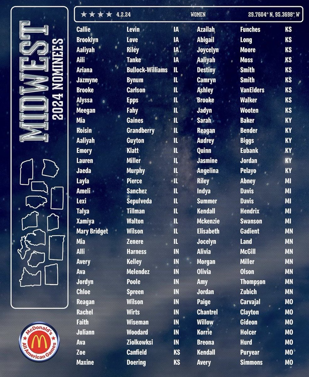 HUGEEE shoutout to MN Hoopers <a href="/mcgiaiviA1/">Liv McGill</a> <a href="/OliviaOlson2024/">Olivia Olson</a> <a href="/jocelynlandd/">Jocelyn Land</a> <a href="/ElisabethGad25/">Elisabeth Gadient</a> <a href="/amythompson24/">Amy Thompson</a> <a href="/jordanzubich/">Jordan Zubich</a> <a href="/morgan_miller28/">morgan miller</a> for their Mcdonald’s All-American nomination!! 🏀🔥🏀🔥