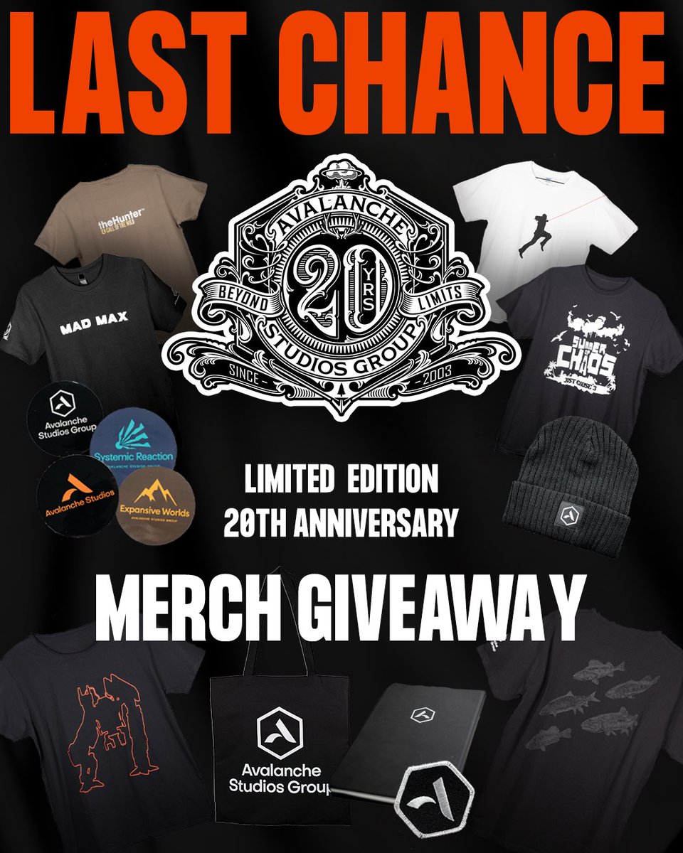 Final call for anyone looking to grab some super limited edition merch!