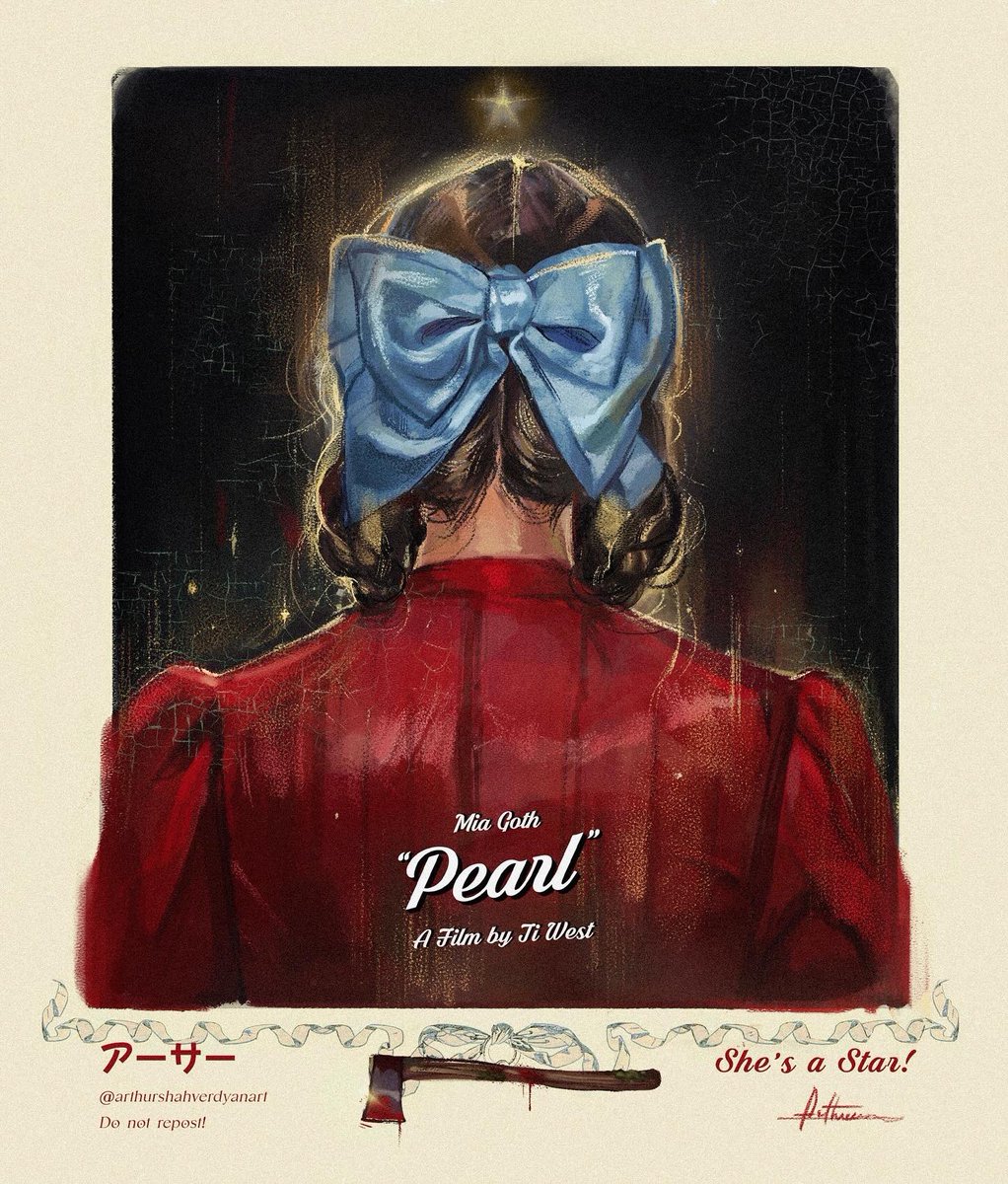 ArthShahverdyan's tweet photo. Pearl (2022) 🪓✨ poster by me https://t.co/h3Cu0ex4yR