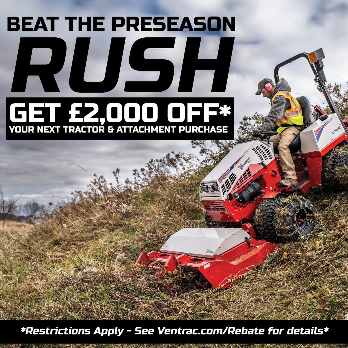 Looking to get a new Ventrac this year? Why not take advantage of this pre-season offer. Place an order and take delivery of a new 4520Y & an attachment this January to qualify @priceturfcare @BIGGALtd @thegma_ @BigVentracMan
