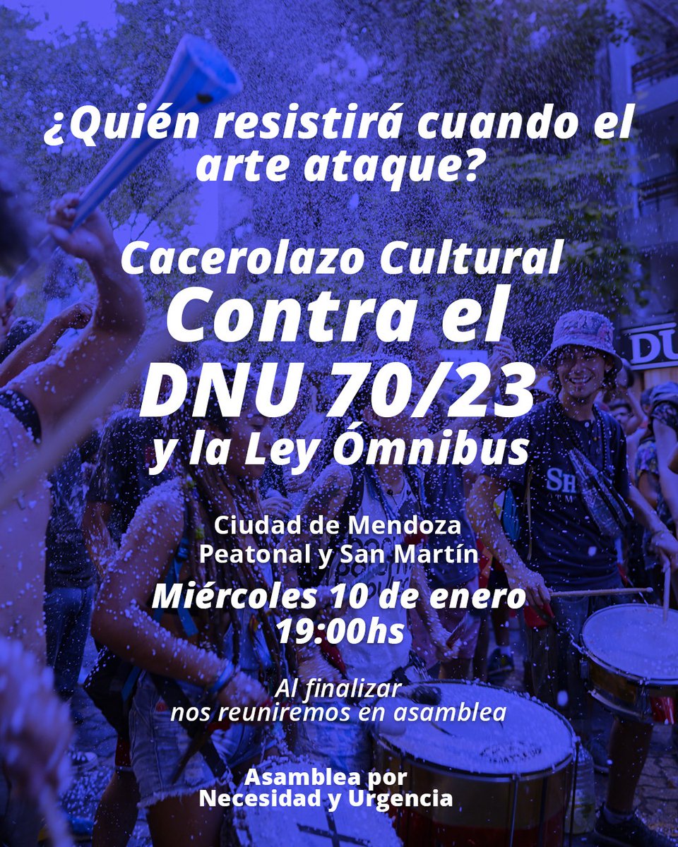 Rebelión o Extinción Mza Oficial tweet media