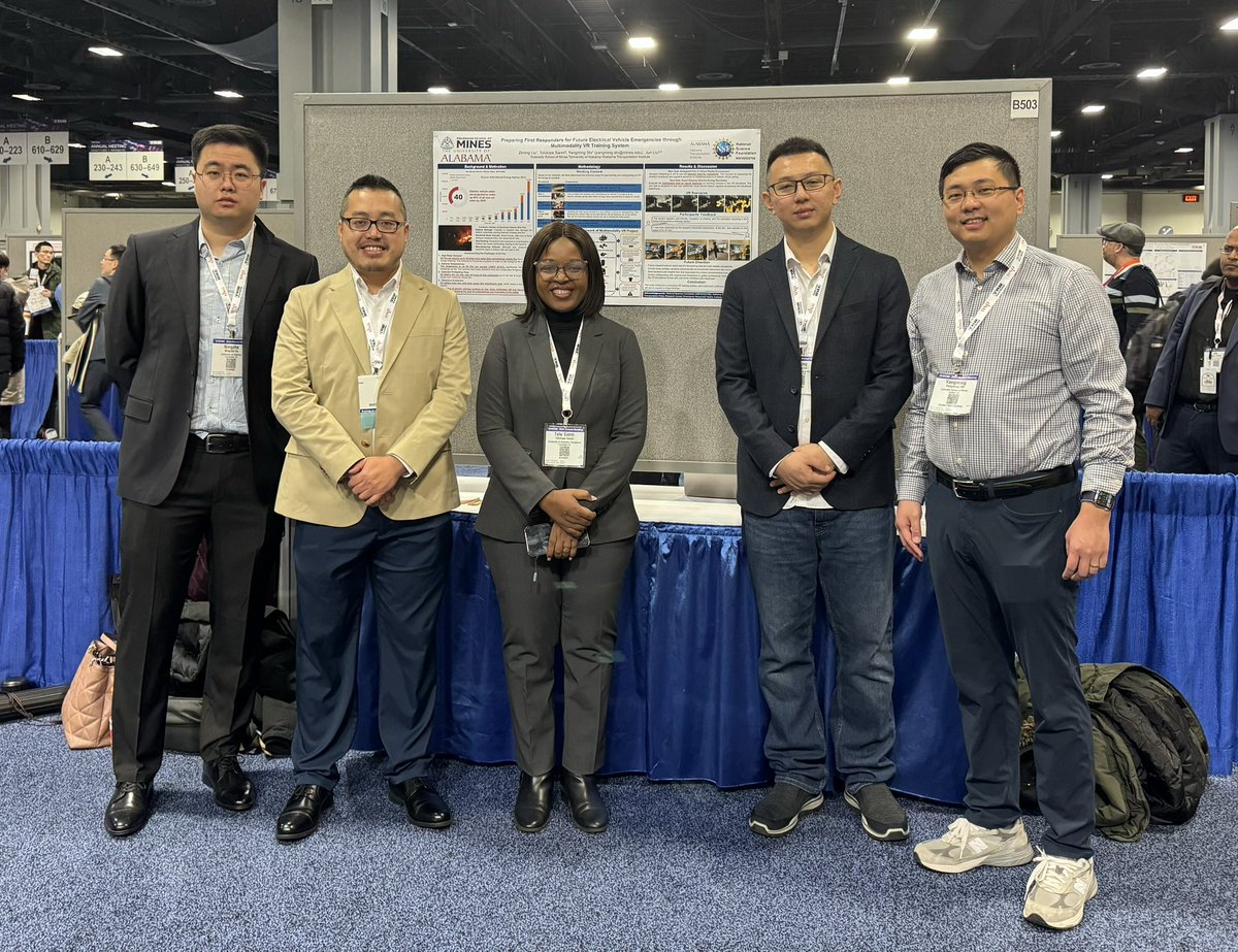 Our research team presented our electric vehicle emergency response works on 2024 TRB. This research is sponsored by Alabama Transportation Institute <a href="/ATI_UA/">Alabama Transportation Institute</a> and National Science Foundation <a href="/NSF/">U.S. National Science Foundation</a>
