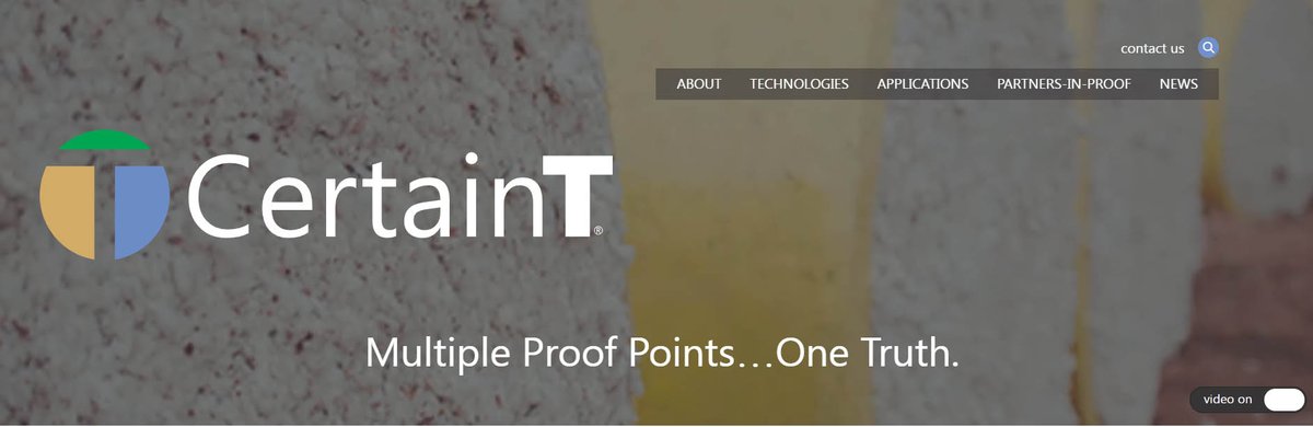 CertainTProof's tweet photo. We’re thrilled to unveil https://t.co/PKKBiEE4I5, a new website focused on our unique and flexible approach to supply chain integrity. CertainT® proof point technologies are used by our trusted global network of partners who share our passion for traceability and authenticity. https://t.co/1ttJrpaq4J