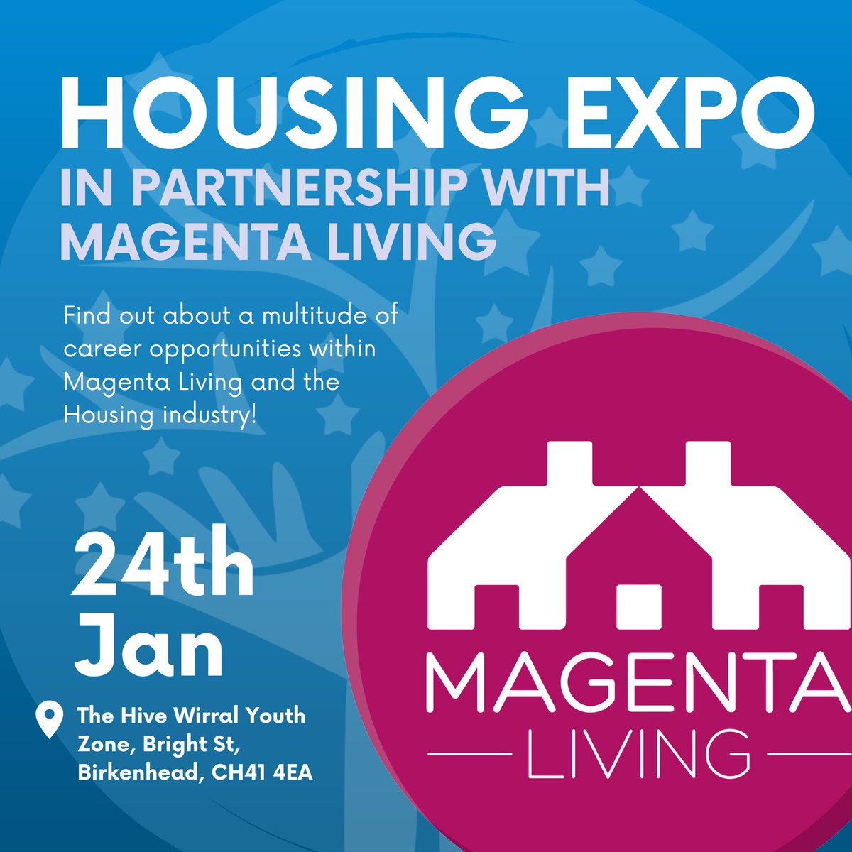 📢 What careers can I find within the housing industry? 🏠 Join us the 24th of January to meet with Magenta Living and see what opportunities they present within the company! Book your free place with the QR code on our linktree under ‘events’! #BetterTogether at #MyMCT