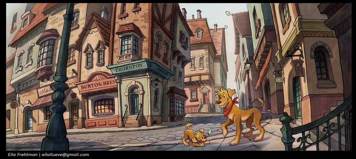 ellallueve's tweet photo. Happy #PortfolioDay !
I'm Ella, and I'm a Background &amp; Prop artist, open for work in animation ✨ https://t.co/av0X8SBbr3