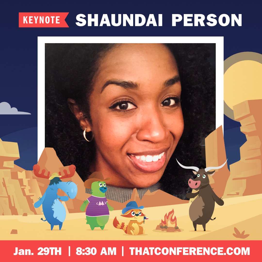 Geeks and Geeklings, can we give it up for @shaundai taking the big stage on January 29th?!?! From Cold Calls to Code Calls: Leveraging Transferable Skills. Be inspired online or in person!!! that.land/3ScEDNs
