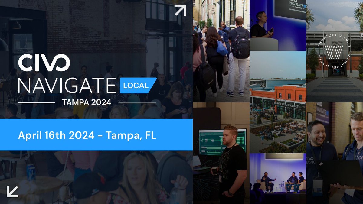 We have great news for anyone in the Tampa, Florida area 🚨 We’re incredibly excited to announce that we are coming to Tampa, Florida, on April 16th, 2024, for Navigate Local! To kick it off, we are now accepting CFPs! You can submit at > civo.io/3vtFT5I