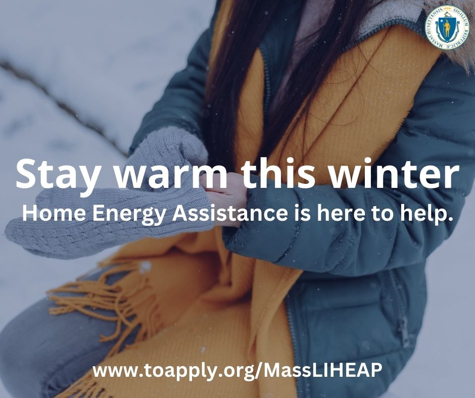 WCACinfo's tweet image. Stay warm this winter. Home Energy Assistance is here to help. To apply visit toapply.org/MassLIHEAP  #HomeHeatingHelpMA  #HomeHeatingHelpIsHere