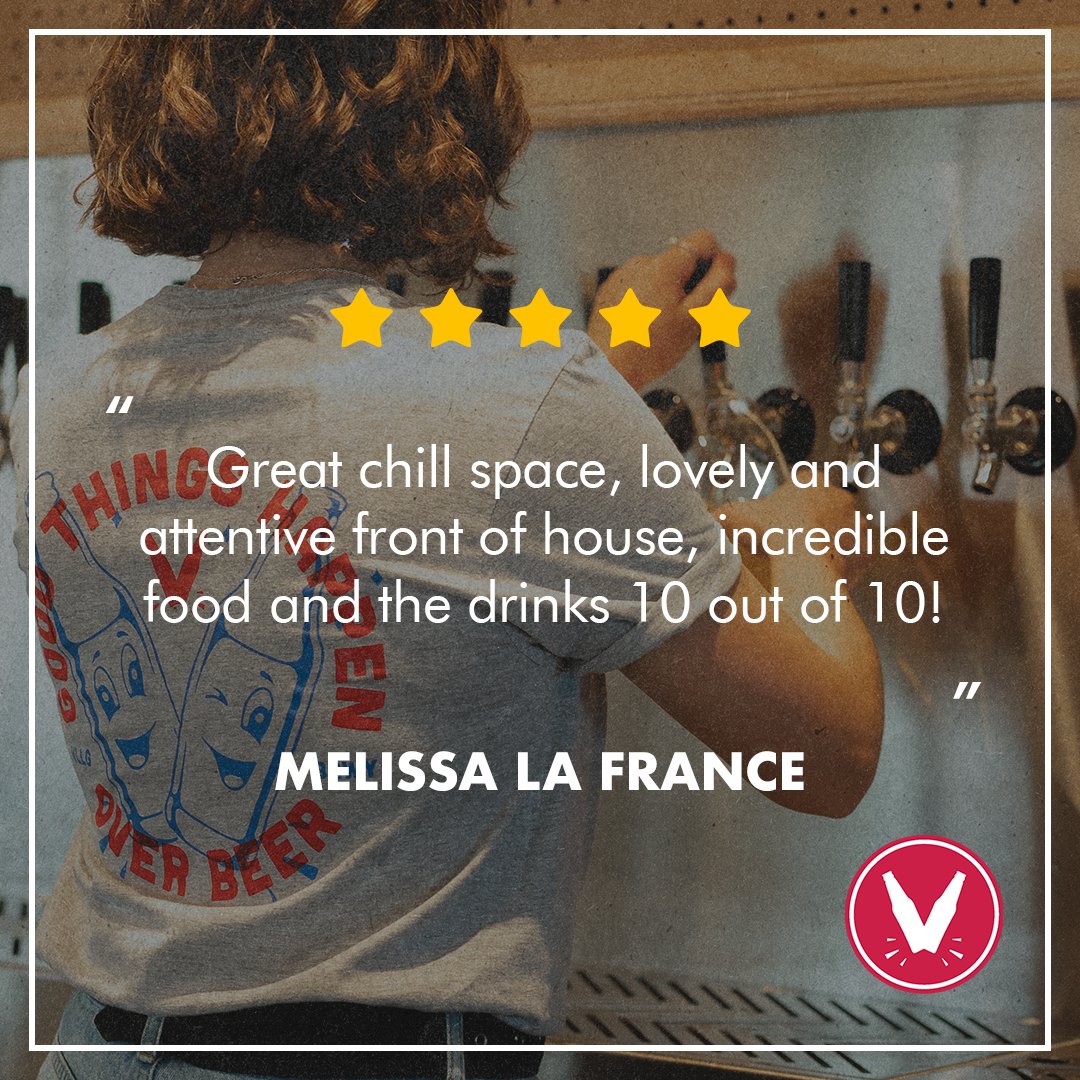 Our team can't thank you enough if you've said kind things about Village to your friends, the online world, or our face. It takes a Village, folks.

Come hide from the cold this week and enjoy a variety of tasty suds (including non-alcoholic) and the best nachos ever.