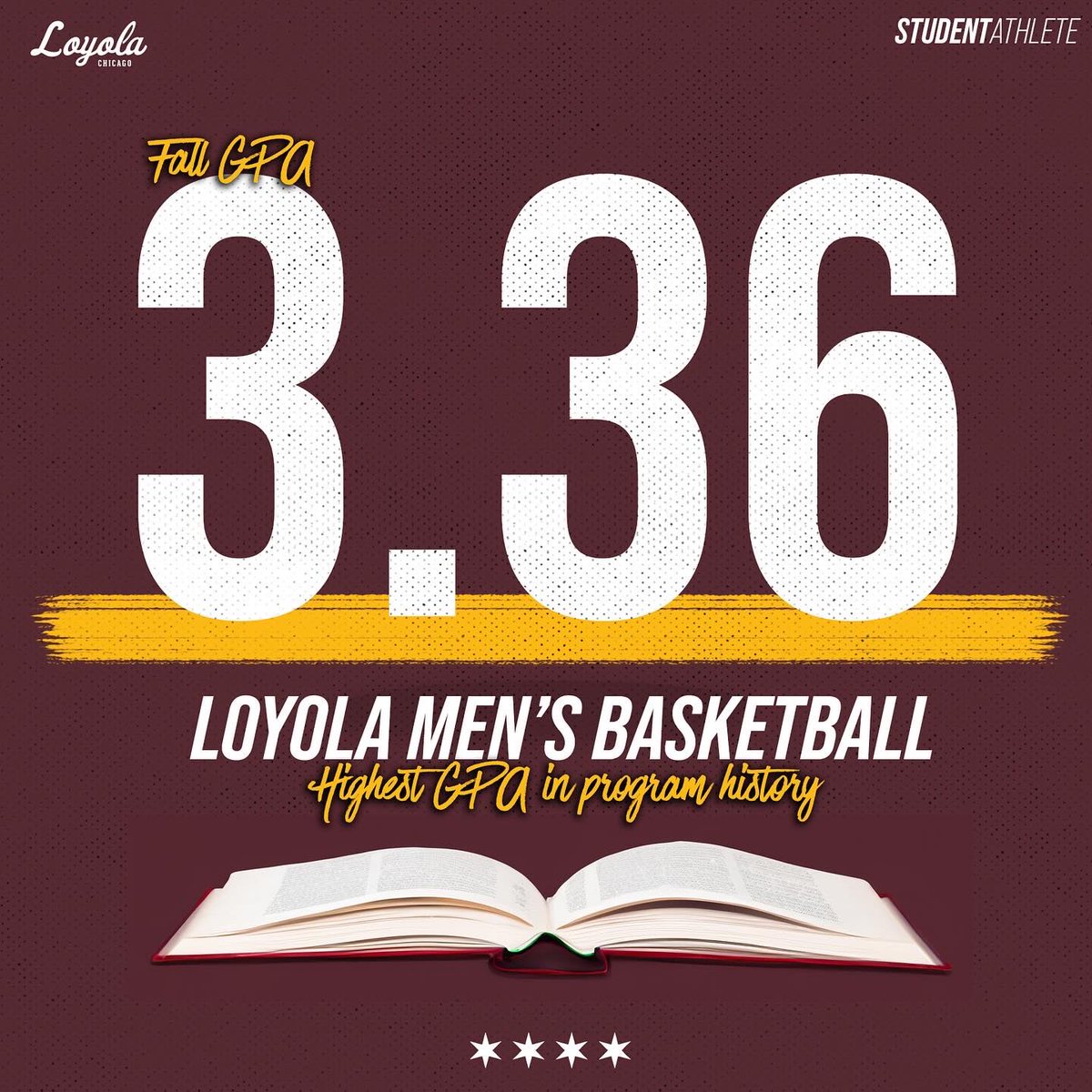 RamblersMBB's tweet photo. The highest GPA in program history🐺🔥🎓📚✏️📖😤 https://t.co/sCYb4e4LlV