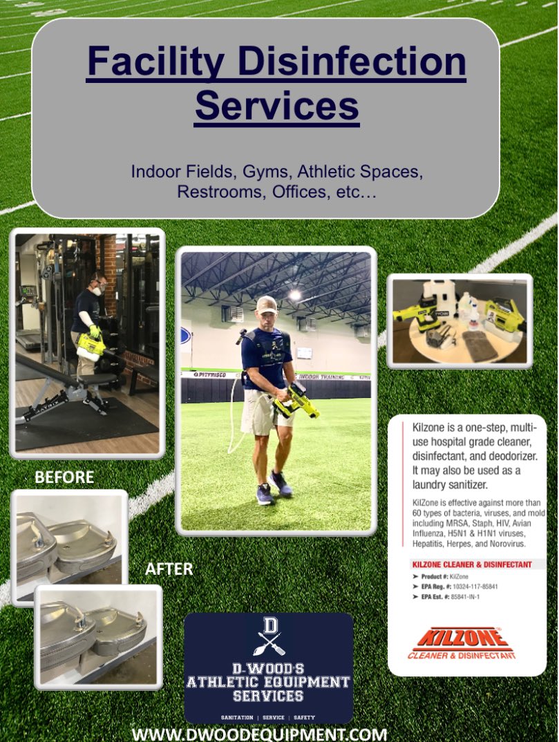 D_WoodEquipment's tweet image. FACILITY DISINFECTION SERVICE from Dwoodequipment.com #facilitydisinfection #gyms #indoorfields #offices #Athleticdepartments