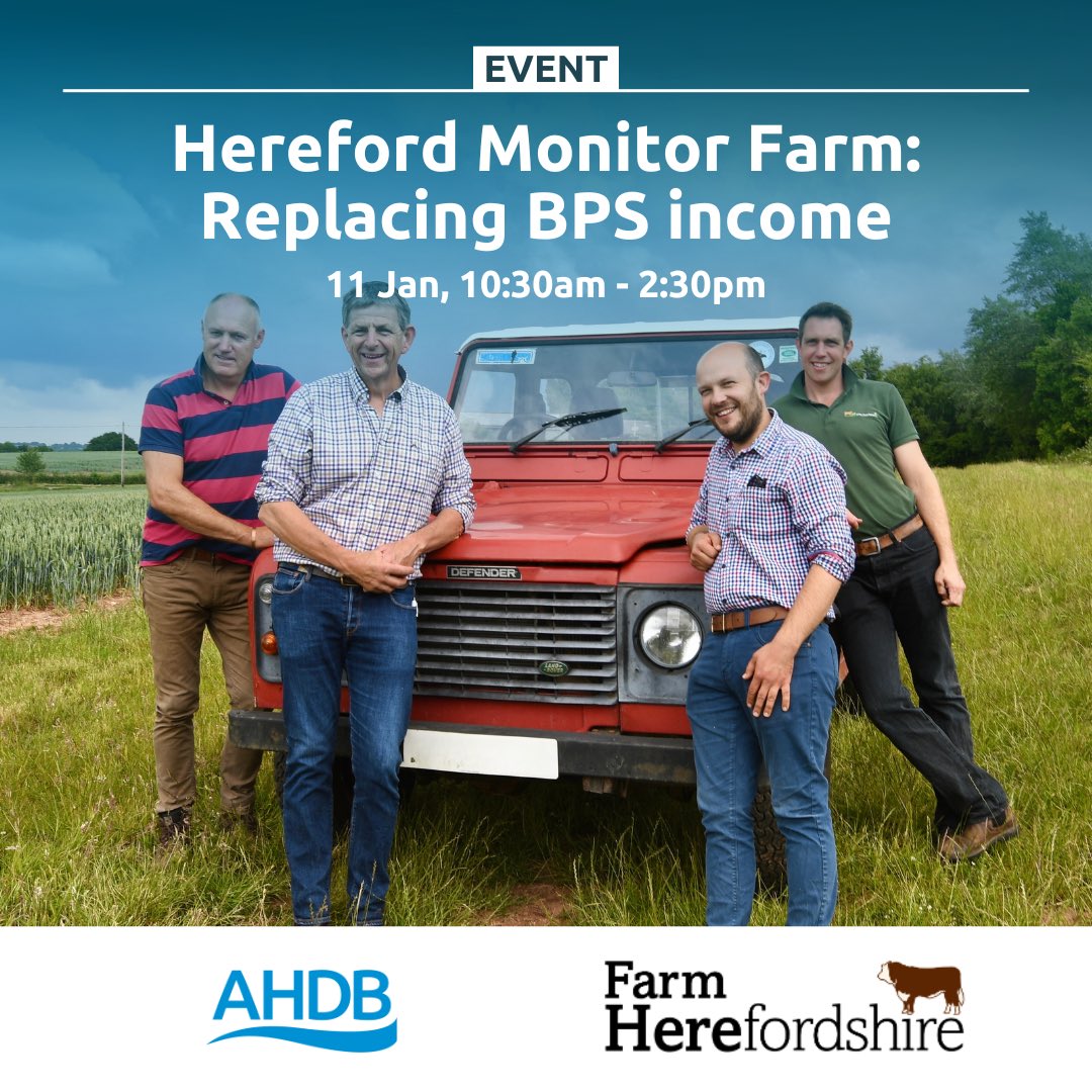 @FarmHereford and @AHDB_Cereals are hosting a on meeting on Thursday showcasing the SFI options and, showing you how our Monitor Farmers plan to use this scheme. Hope to see you there at 10:30!