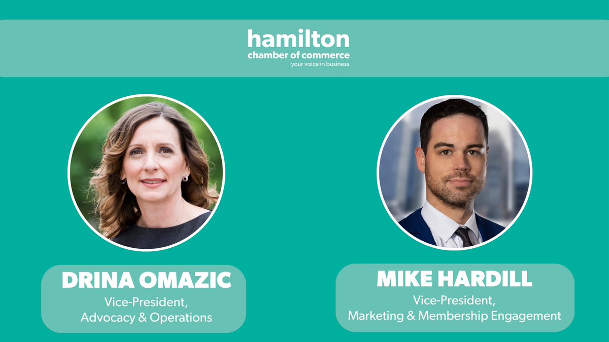hamiltonchamber's tweet photo. Hamilton Chamber of Commerce Strengthens Leadership Team With Appointment of Two Vice-Presidents

Learn More: https://t.co/g2B0O2K3nK https://t.co/uJLNvGw8iH