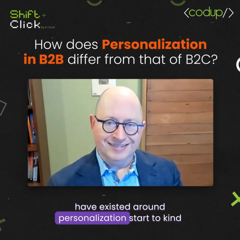 How does the personalization approach vary between B2B and B2C commerce? 

Personalization in B2B vs B2C eCommerce: Listen to <a href="/JHeinContent/">Jason Hein</a> in our latest podcast: shiftclick.codup.co/1973037/140561…

#B2BEcommerce #Personalization #DigitalStrategy