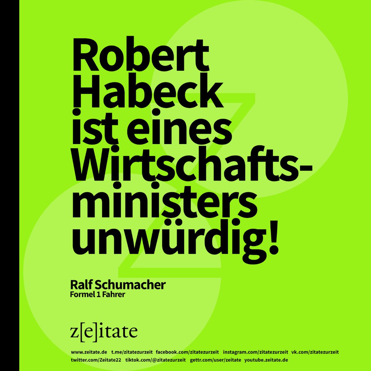 Zeitate22's tweet photo. #habeck @RalfSchumache17
#NeuwahlenJetzt #unwuerdig #politik #zeitate #AmpelMussWeg #fdp5 #realpolitik #spd5 #grüne5 https://t.co/FYzr30LJRb
