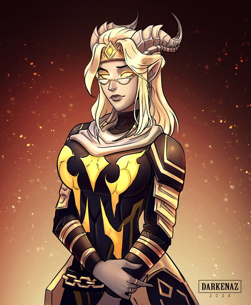 Darkenaz's tweet photo. For @dundredott 💛

#worldofwarcraft #draenei #lightforgeddraenei #gameart #characterart #wowfanart #digitalart #drawing #alliance #wow https://t.co/Ge9fKYvxHl