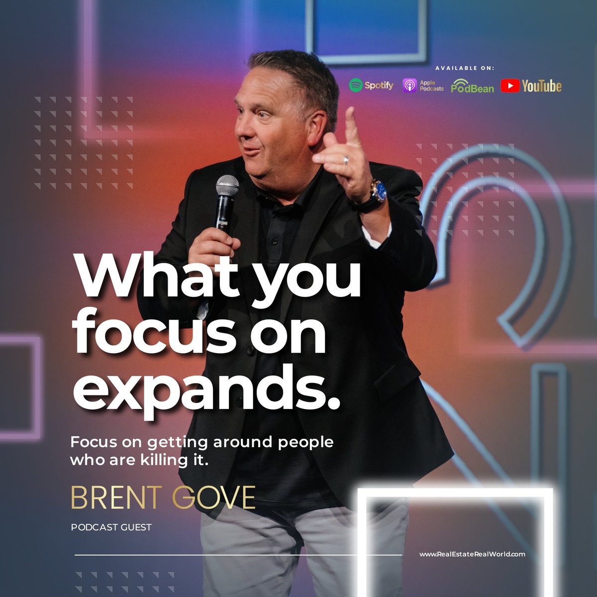 MCrespillo's tweet photo. 🌟New Episode Alert on Real Estate Real World!  

To tune in to this amazing talk, visit #RealEstateRealWorld on Spotify, Apple Podcasts, Podbean, and YouTube! 🎧 

 #MindsetMatters #RealEstateAgent #BrentGove #Podcast #RealEstate #Realtor https://t.co/EJ987FgLhf