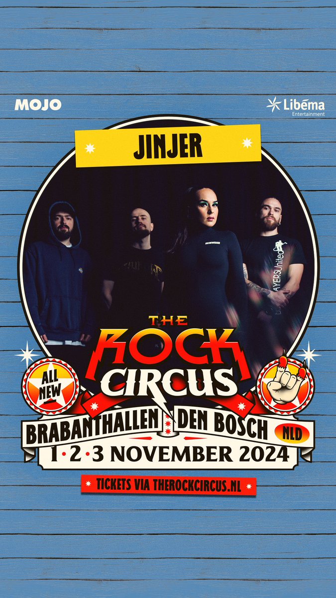 NETHERLANDS 🇳🇱 - see you at The Rock Circus 2024! #jinjer #rockcircus #netherlands