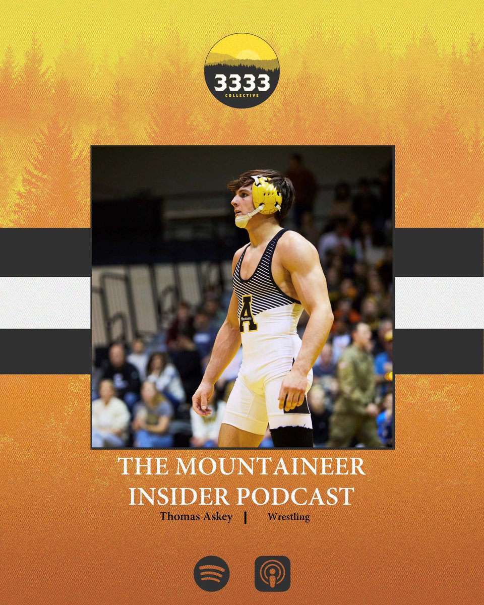 3333Collective's tweet image. Fresh off of the @AppWrestling  beat down of Duke, @kaiden__smith sits down with Tommy Askey on the newest episode of The Mountaineer Insider Podcast. You don’t want to miss this one! 

linktr.ee/mountaineerins…