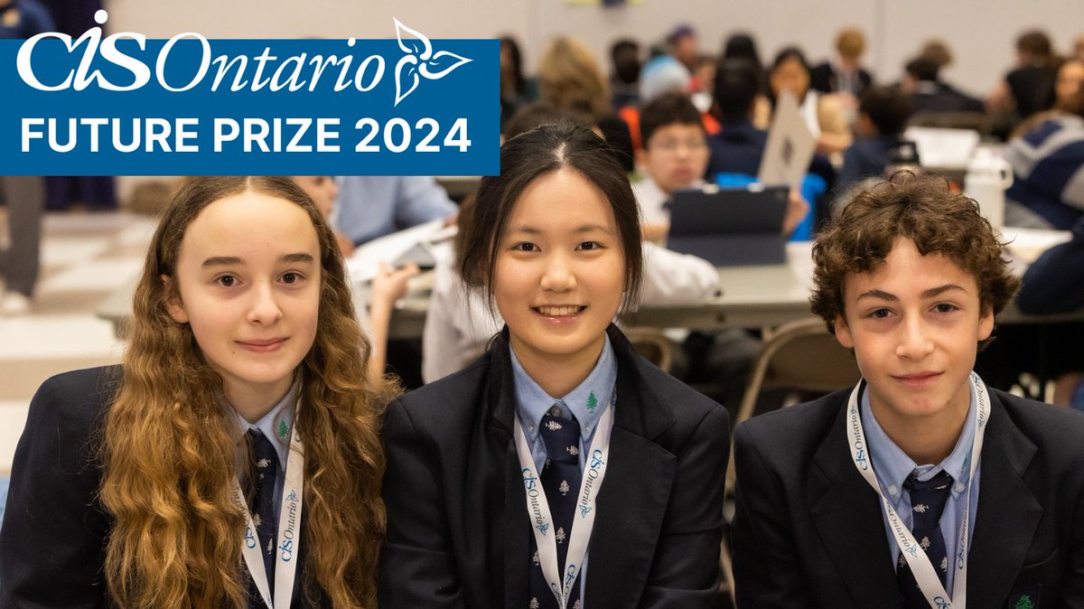 Middle School Teachers! How might we empower students to solve some of the world’s biggest challenges? Register a student team for FUTURE PRIZE 2024 &amp; find out. Prep involves a PD opportunity for you to learn the ins &amp; outs of design-thinking methodology. cisontario.ca/futureprize