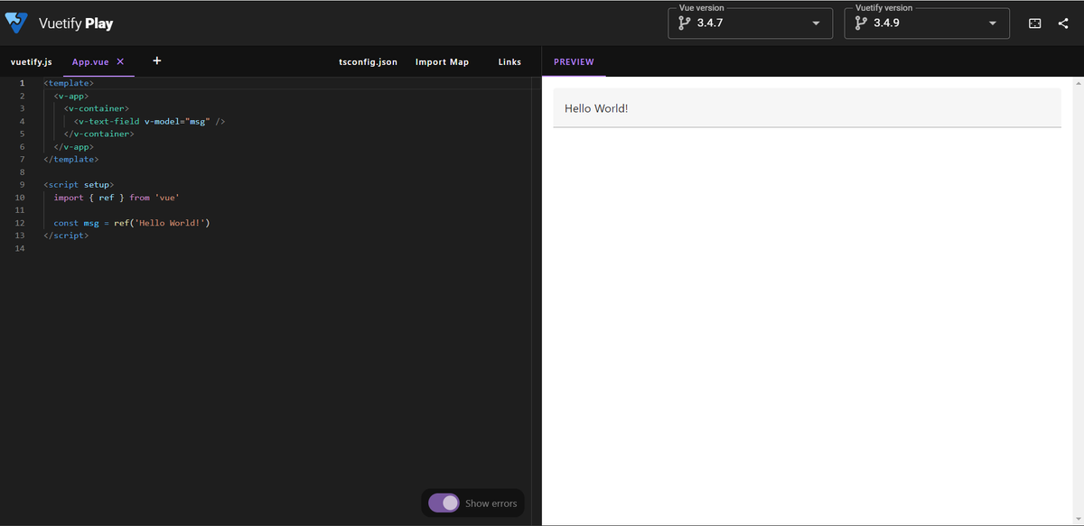 vuetifyjs's tweet image. New to coding? Explore the Vuetify Playground and take your first steps in web development! Experiment, test, and fine-tune your code effortlessly.
Ready, set, code: play.vuetifyjs.com
#CodingNewbies #VuetifyPlayground #LearnToCode