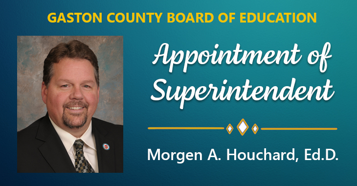 GastonSchools's tweet photo. The Gaston County Board of Education appointed Dr. Morgen A. Houchard as the new superintendent of Gaston County Schools at a special meeting held Monday, January 8. https://t.co/98ESE97QeM https://t.co/tw3P20rzOT