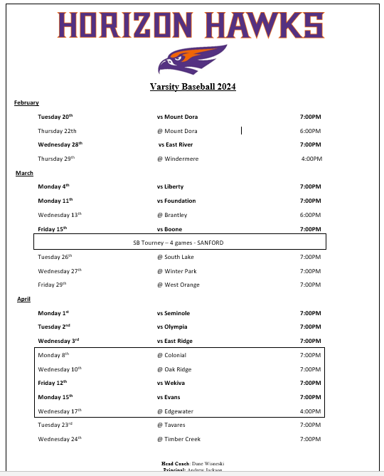 Horizon Baseball tweet media