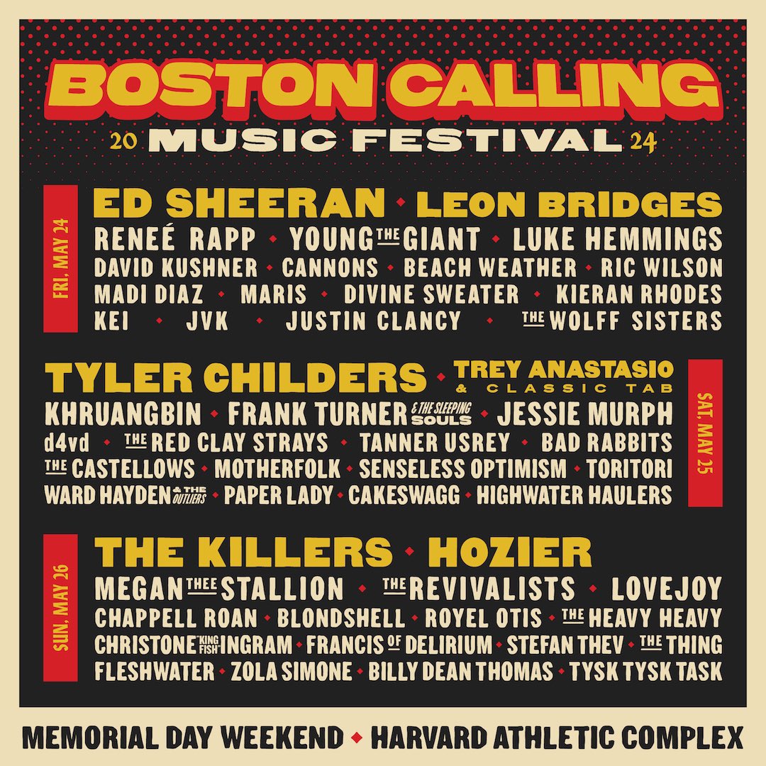 Boston! We are thrilled to be heading your way for @bostoncalling Friday, May 24th 🤘 Access the presale here: bostoncalling.com