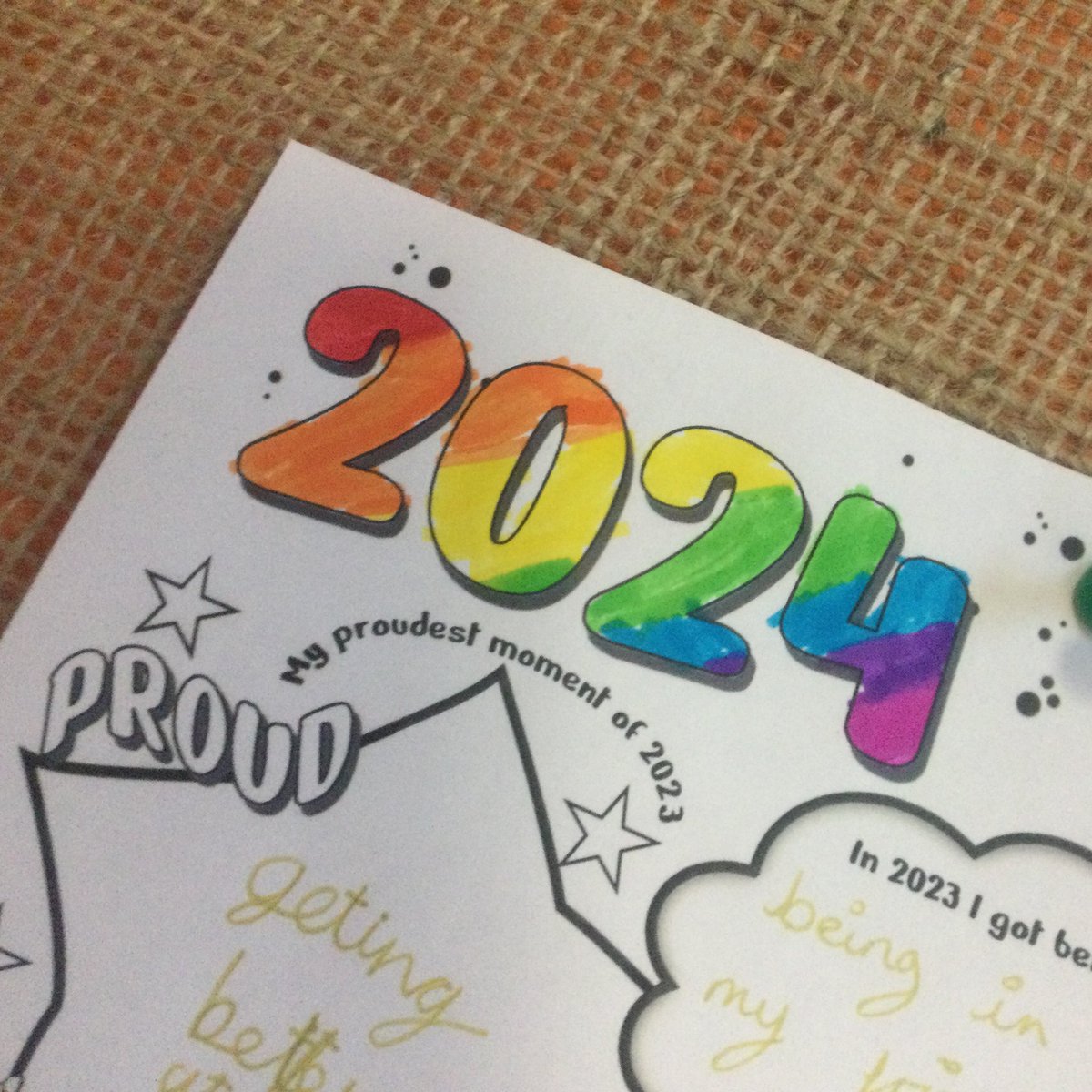 DeltaHighfields's tweet photo. 🌈Today we spent some time reflecting on 2023 and what we look forward to this year. "It's a great opportunity for a fresh start Miss" @DeltaTrust_Org @ThriveApproach #lookingforwards @HPAThrive https://t.co/reKhxldw3k