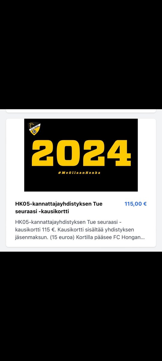 Hankittu! fchonka.eventiolive.fi #MeOllaanHonka