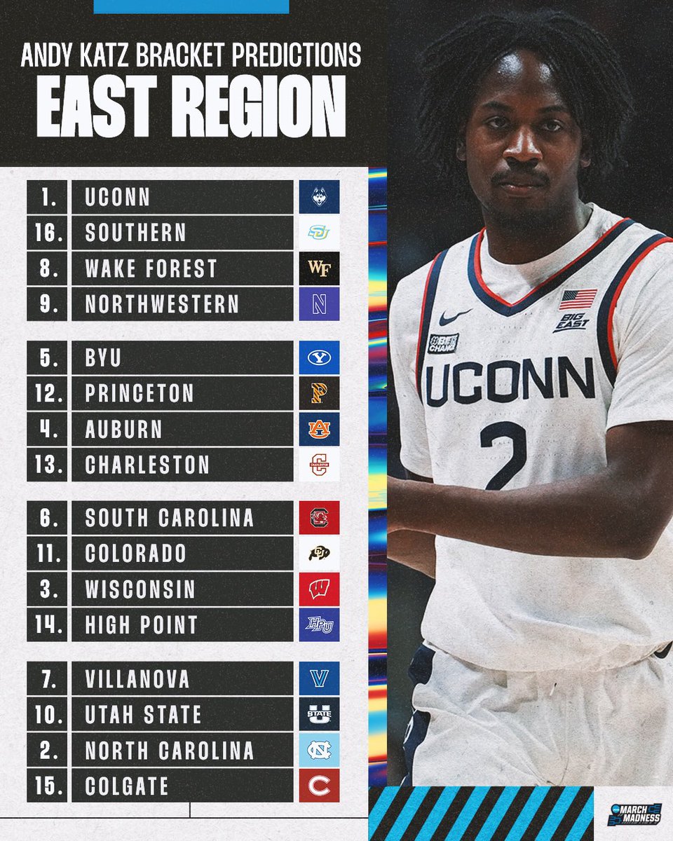 MarchMadnessMBB's tweet photo. 🚨 POST CFB BRACKET PREDICTION

@TheAndyKatz gives us another bracket breakdown with conference play entering full swing 👀

👉 https://t.co/YmlyJtKjhI https://t.co/i6obiqX5Hq