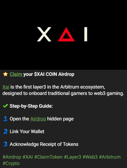 CryptoTotem's tweet photo. We have a lot of top #crypto activity on our Telegram.
💝 Subscribe - https://t.co/8UjgkciBlf
#Airdrop #XAI #ClaimToken #Layer3 #Web3 #Arbitrum #Crypto https://t.co/RJ4rUXTuUW