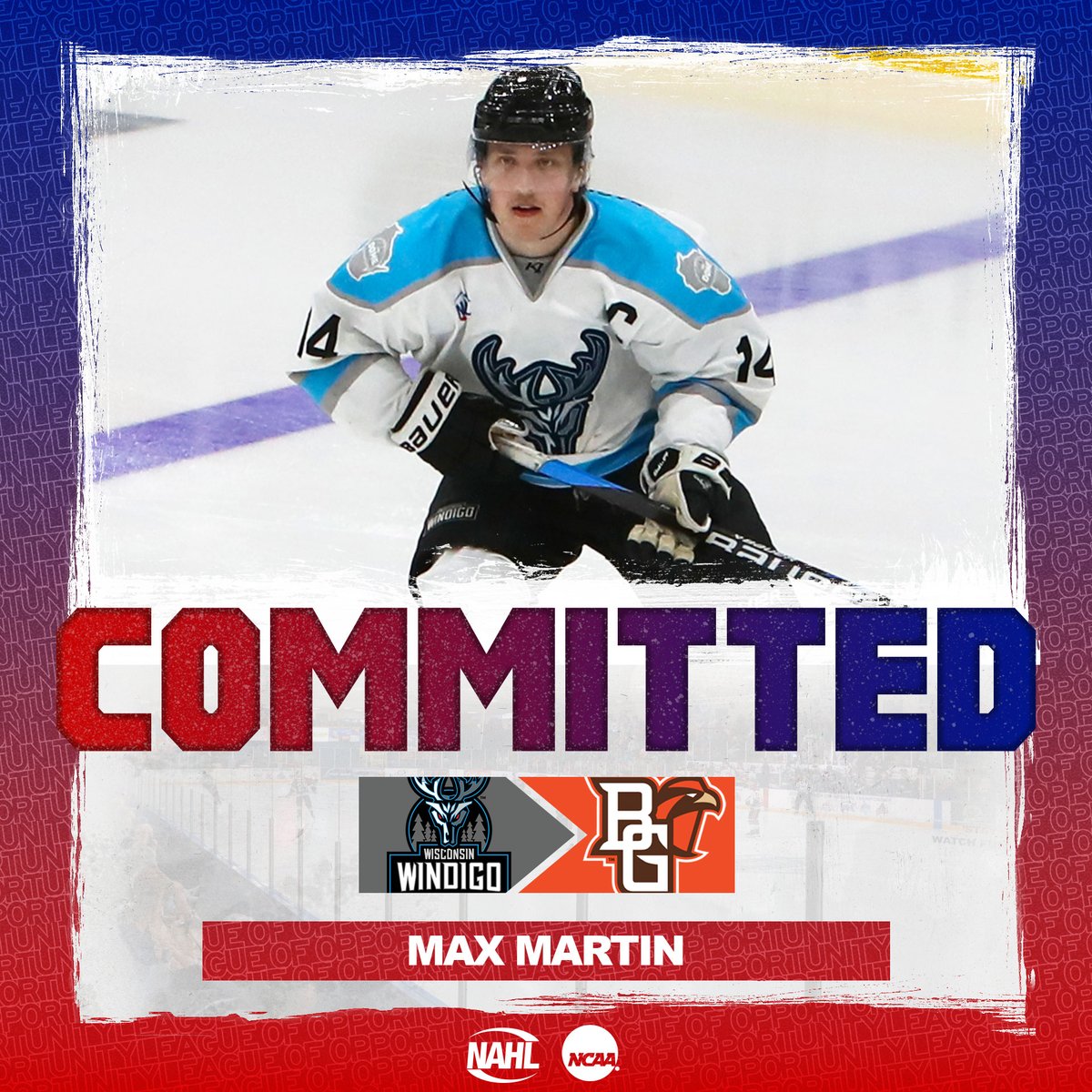 #NAHL Commitment Alert: <a href="/WiscWindigo/">Wisconsin Windigo</a> forward and <a href="/NAPHL/">NAPHL</a> alum Max Martin has committed to play NCAA Division I <a href="/collegehockey/">College Hockey Inc.</a> for <a href="/BGSUHKY/">BGSU Hockey</a> in <a href="/CCHAHockey/">CCHA</a> nahl.com/news/story.cfm…