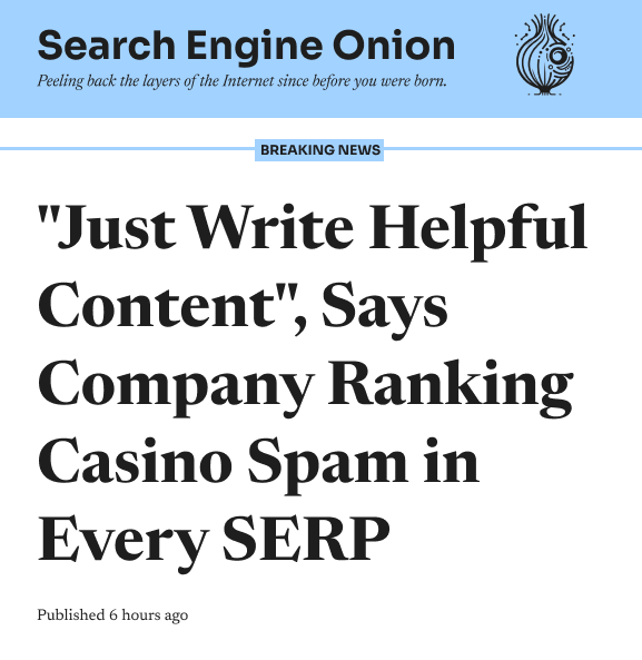 Search Engine Onion (@thesearchonion) on Twitter photo 