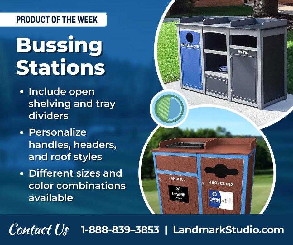 LandmarkStdDsgn's tweet photo. Our bussing stations can be used indoors or outdoors. Check out all of the options available below. #BussingStations #LandmarkStudio

https://t.co/HBJlVRPmZI https://t.co/J8k4rWBdNW