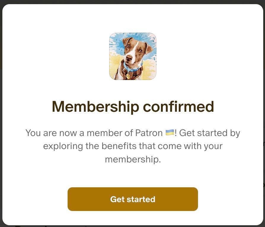 We are now subscribed to <a href="/PatronDsns/">Patron</a>'s Patreon (highest tier) account to support all the sappers of Ukraine. 

We are here to support you moving forward.

Let's all save the world one woof at a time 🐾