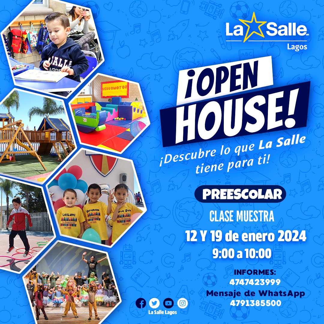 #Admisiones2024 

¡Ven y conoce lo que La Salle tiene para ti! 🙌🏻😁  #OpenHouse de #Preescolar 

#70años #SomosLaSalle #ComunidadQueTrasciende