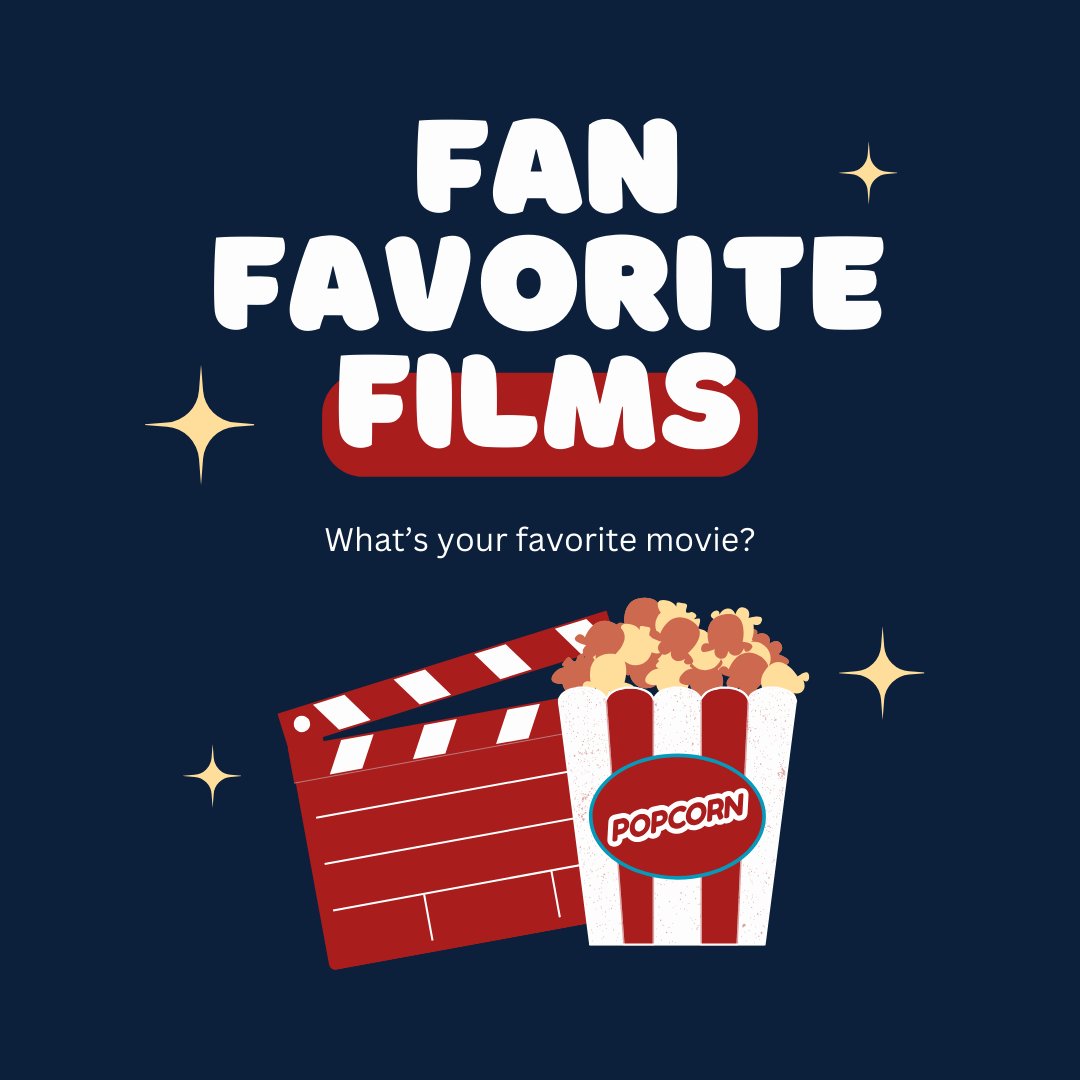 BobcatFilmFest's tweet photo. Comment what's your favorite movie 
and in future posts, there could be a reference to it!🎬 https://t.co/ETi5hm0IW6