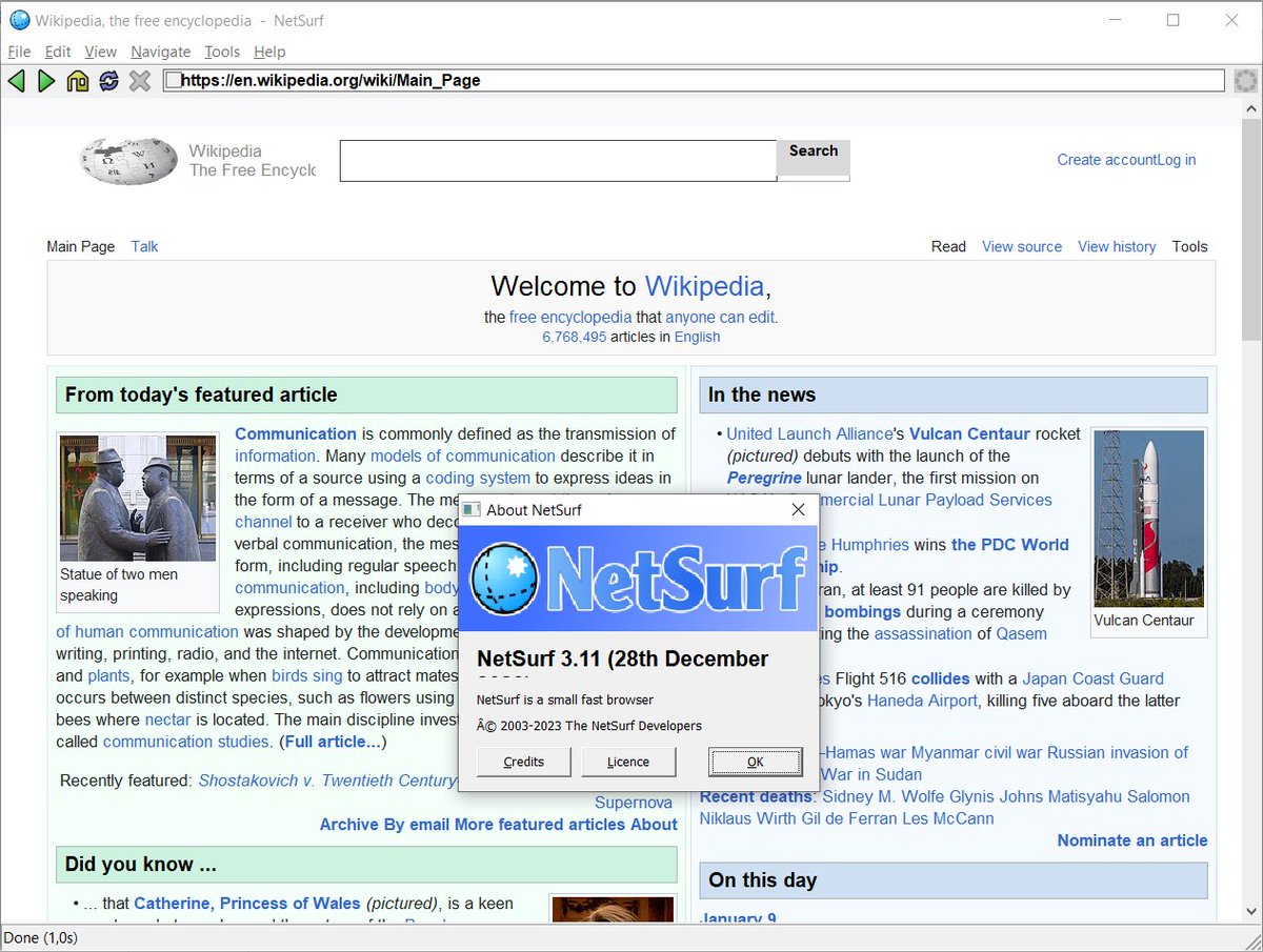 niu_tech's tweet image. After 3.5 years of development, #NetSurf 3.11 - an independent, lightweight, cross-platform, open source web #browser based on it&apos;s own web engine has been released! Download it from: netsurf-browser.org