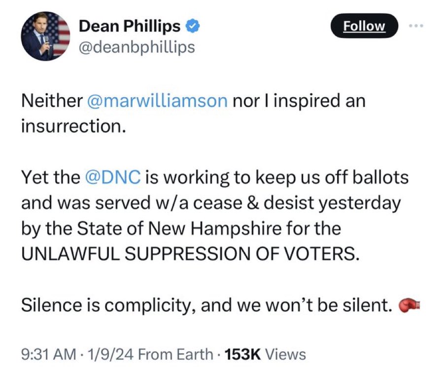 The DNC and states having long existing rules that everyone previously followed without issue is not tantamount to an active campaign to keep them off the ballot

These are ppl who learn they could do petitions and say “ nah”
