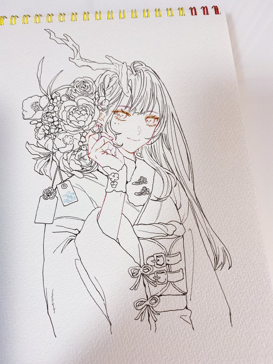 これは落書きのつもりで描き始めたらそんなことなくなった絵