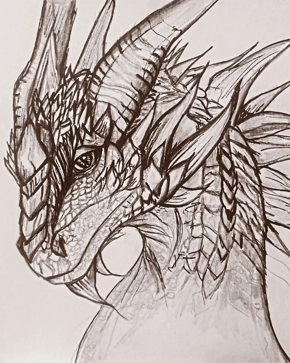 Geppy80's tweet photo. Dragon #graphite and #ink #micropen 

#fantasyworld #fantasy #dragondrawing #drawingart #illustration #illustrationart #sketchbook #illustrazioni 
@ArtMutuals https://t.co/Cg5DXkUH6n